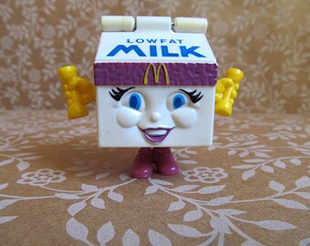 Vintage McDonalds Changeable - Milk carton Happy Meal Toy - 1993