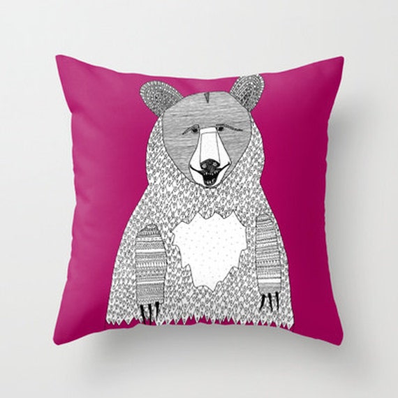 bear pillows decor