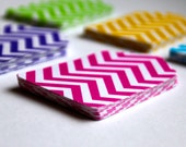 20 - Paper Tags, Chevron, Blank Tags, Gift Tags, Favor Tags