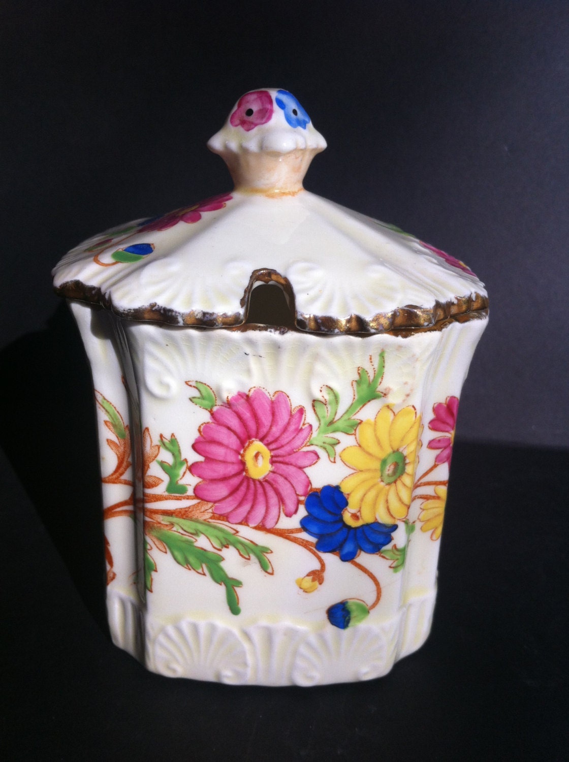 Vintage Royal Stafford HandPainted Bone China Marmalade Jam Jelly