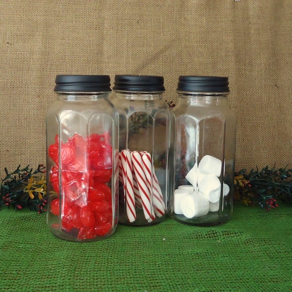 Vintage glass Candy jar vintage apothecary jar glass candy