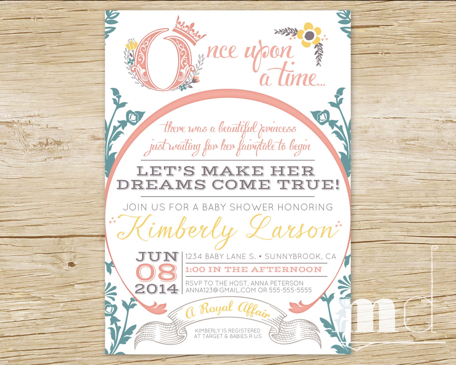 Once Upon A Time Invitations 10