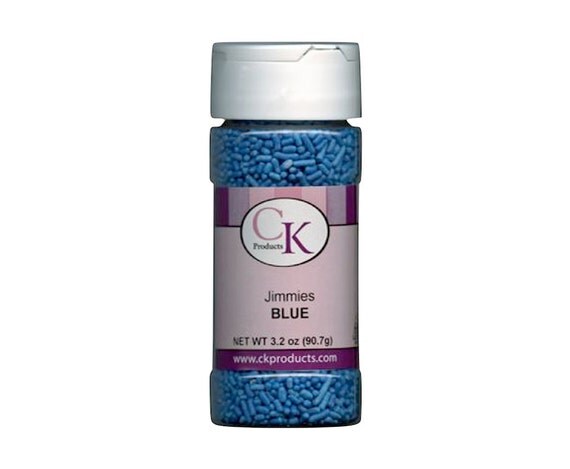 Blue Jimmies Sprinkles - Edible Cake Decoration - Baking Candy Making Party Supplies Il_570xn