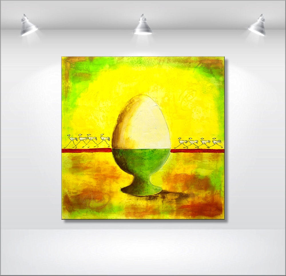 ORIGINAL 32 abstract Painting Kitchen painting by EttisGallery