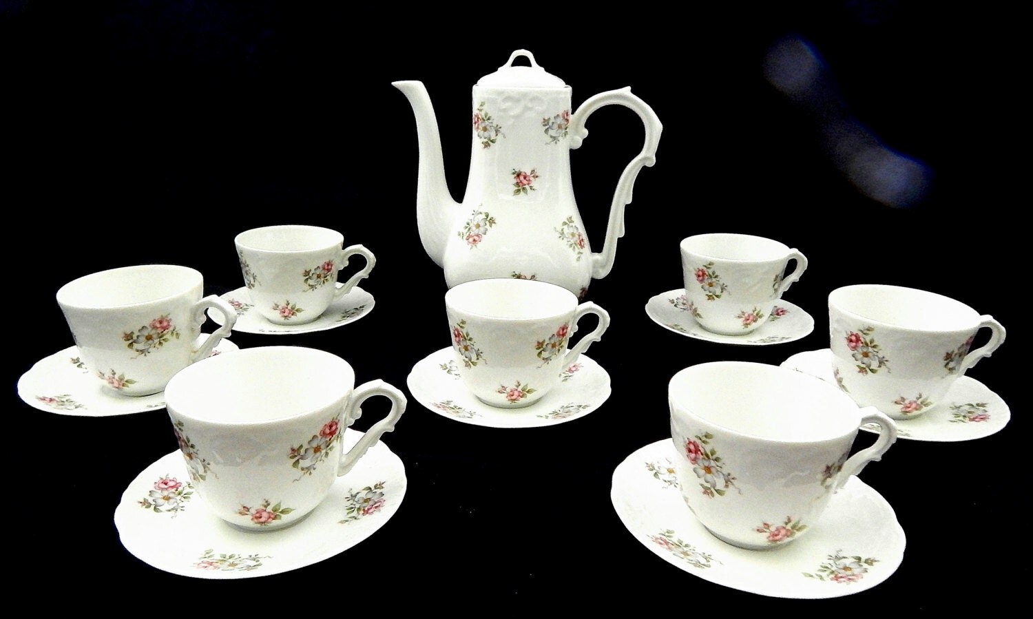 Princess House Tea Set Vintage Porcelain Tea Set by