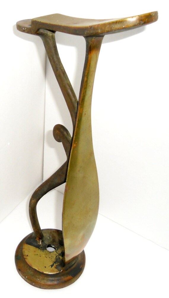 Vintage Brass Shoe Shine Foot Rest