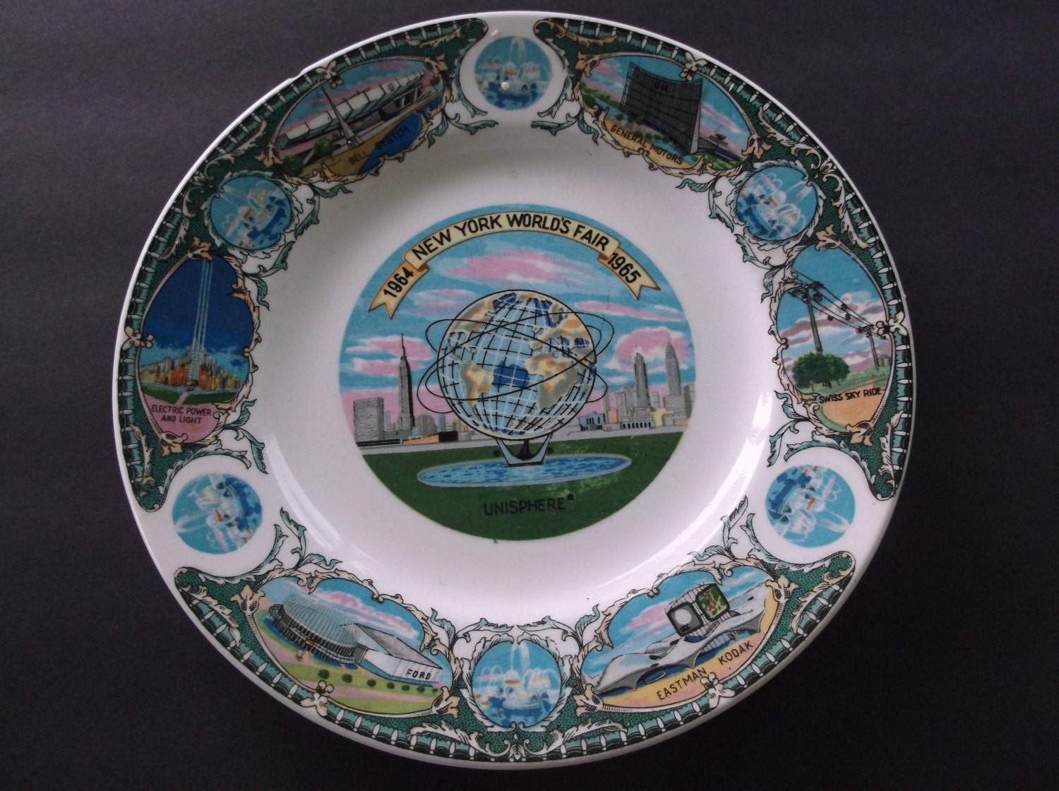 1964 New York World's Fair Plate The Ironstone China