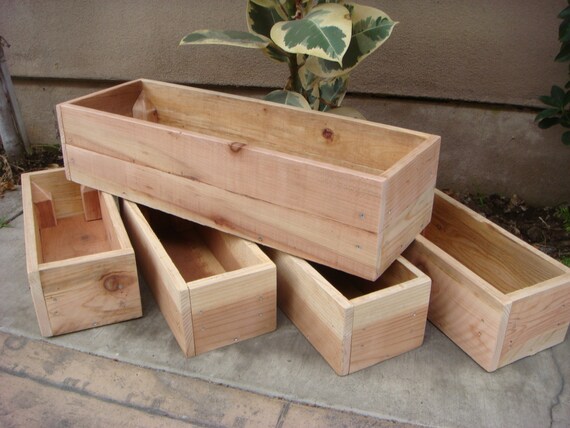 Custom Size Wood Planter, Any Size, Table Centerpiece, Flower Box, 12 