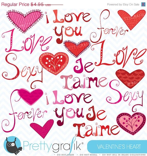 40% OFF SALE love digital clipart commercial use, vector graphics, digital clip art, digital images - CL409 Il_570xn