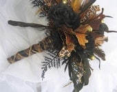 Leopard Bouquet / Wedding Bouquet Black and Gold Leopard Bouquet / Wedding Bouquet Black and Gold