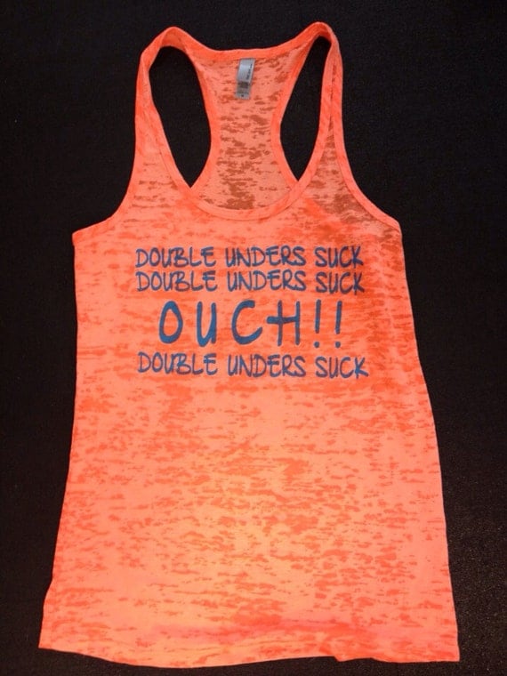 Items similar to Double Unders Suck burnout tank. Womens Items similar to Double Unders Suck burnout tank. Womens