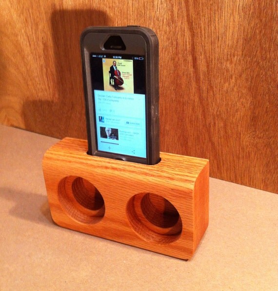 Wooden iPhone Speakers