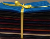 1/3 yd each 12 colors Kona Bay Jet Stream 100% Cotton Quilt Shop Fabric