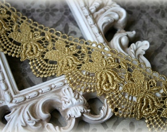 Tresors Lace Trim Venice Lace for Altered Art, Costumes, Lace Jewelry, Headbands, Sashes, Sewing, Crafts LA-194