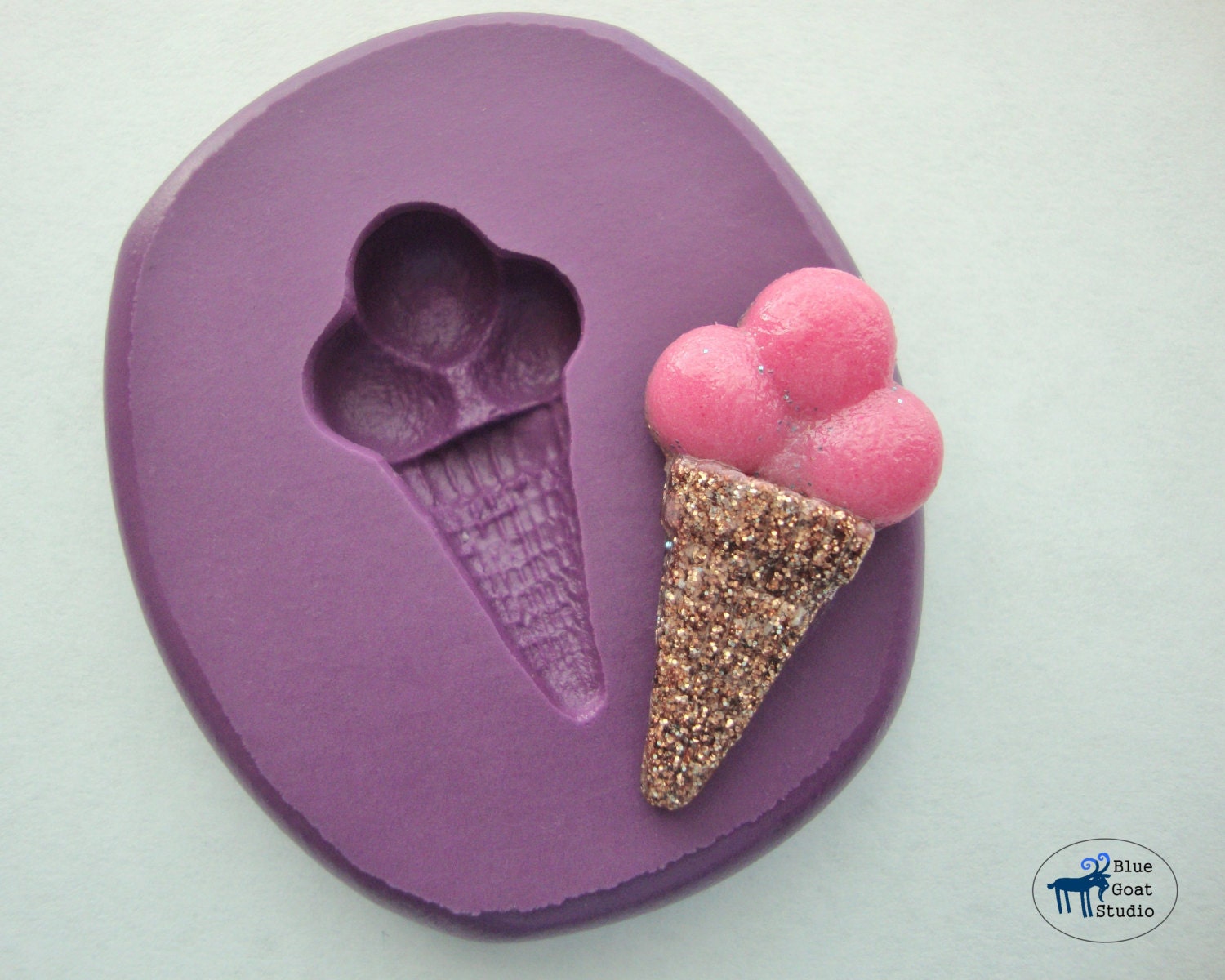 Ice Cream Cone Mold Silicone Mold Kawaii Sweets Polymer