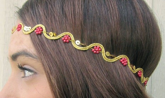 Diadema, Azteca, Tribal, la venda del pelo, indio, mujeres, accesorios