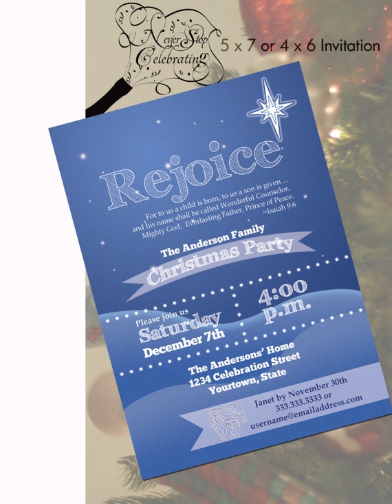 Christian Christmas Invitations 1