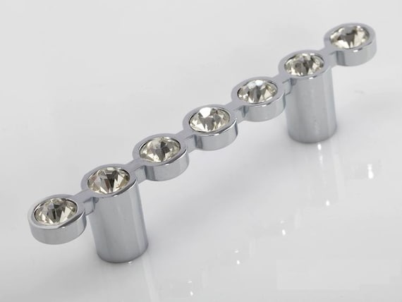 cabinet handle pull knobs dresser drawer pulls handles sparkly silver clear crystal furniture - Decorative Drawer Pulls cabinet handle pull knobs dresser drawer pulls handles sparkly silver clear crystal furniture - Decorative Drawer Pulls