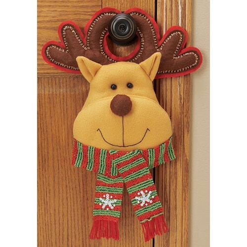 RECEIVE BY CHRISTMAS Christmas Moose Door Hanger