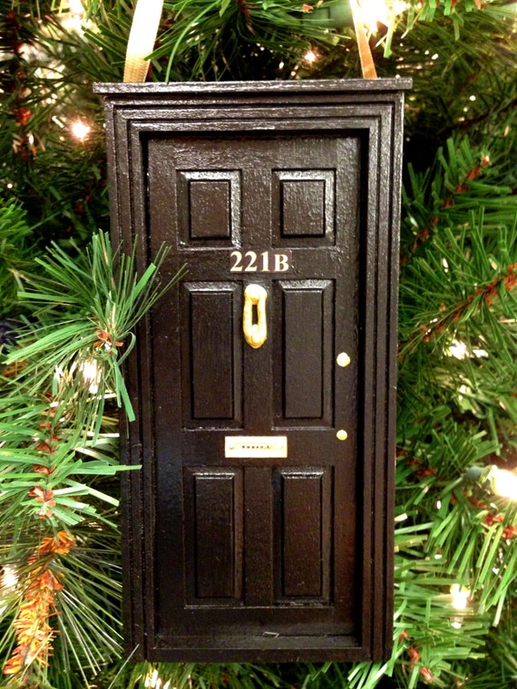 BBC Sherlock 221B Door Wooden Ornament