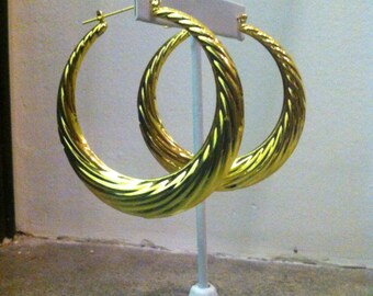 Beige - Handcrafted Bamboo Earrings by Daya Patki main image 1