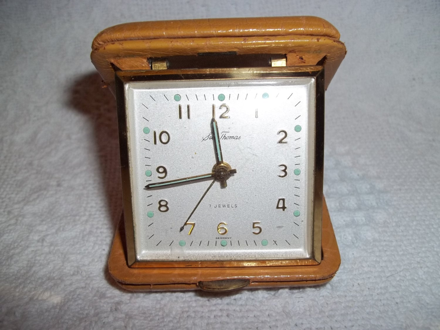 Vintage Seth Thomas Travel Alarm Clock Germany 7 by SLazyB1952