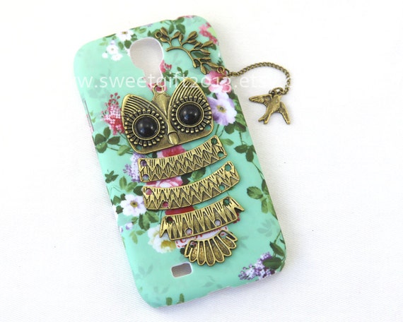 lovely owl Samsung Galaxy S3 i9300 Case S4 i9500 by sweetgift2013