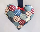 Patterned Hanging Heart - Decoration, home decor