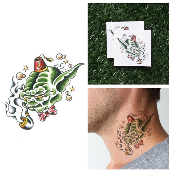 Star Wars Yoda Temporary Tattoo Set of 2