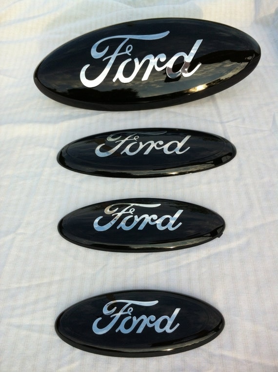 Black ford oval sticker #1