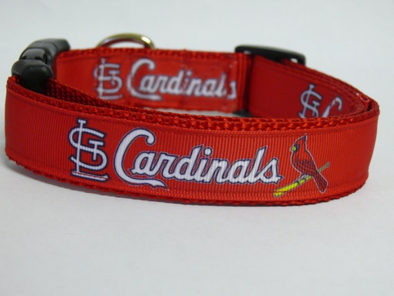 St. Louis Cardinals Dog Collar by PolkaDotTails on Etsy