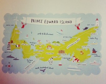 Illustrated Map Of Prince Edward Island