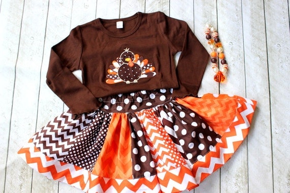 girls thanksgiving outfit turkey outfit thanksgiving skirt set