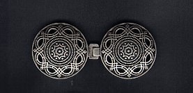BC01 - Beautiful Intricate Antique Silver Finish Cloak or Cape Clasp steampunk buy now online