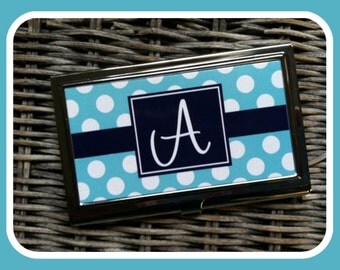 Custom Business Card Case, Personalized Business Card Case, Monogrammed Business Card Case, Personalized Gift