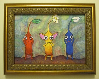 Giclee Fine Art Print - Pikmin: See No Evil, Speak No Evil, Hear No Evil