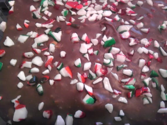 Smooth And Creamy With a little Crunch Peppermint Candy Cane Fudge One Pound (1 lb) 16 oz Yummy Creamy Gourmet Fudge