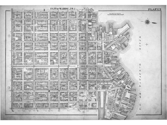 Vintage Baltimore Map 1910 Baltimore by BaltimoreMapsProject