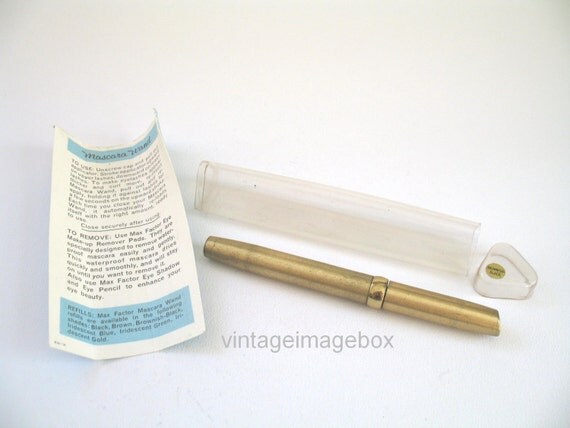 MAX FACTOR Mascara Wand vintage 1960s make-up cosmetic retro