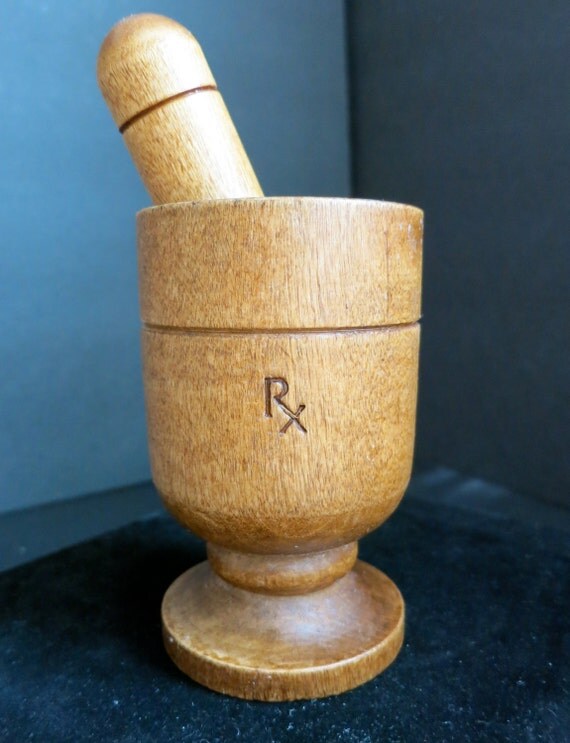 SALE & FREE Shipping in USA Wood Mortar and by RubysCollectibles