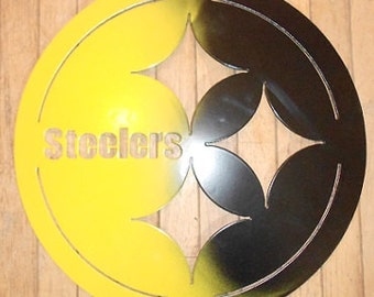 pittsburgh steelers metal logo wall art