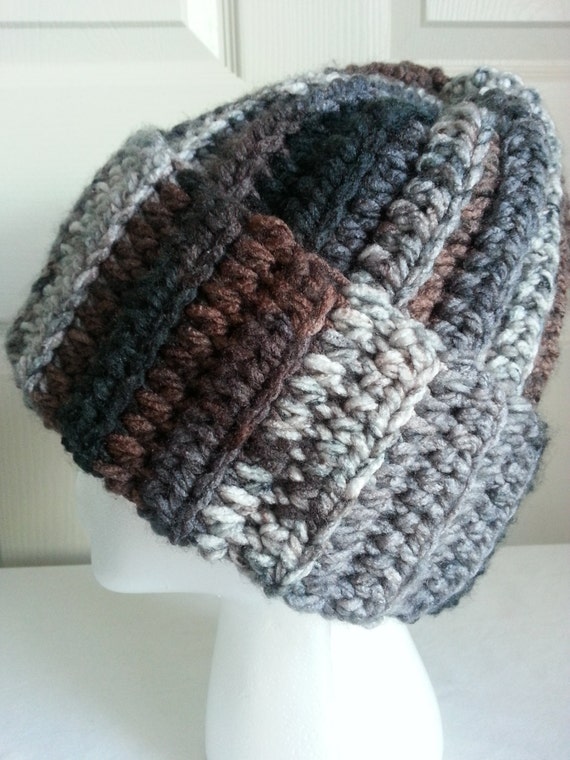 Men's/Unisex Crocheted Beanie by CrochetedByFrance on Etsy