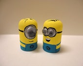 TWO Despicable Me Minon Peg Dolls