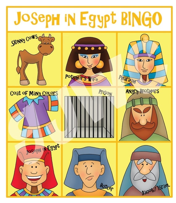 JOSEPH in Egypt BINGO Downloadable PDF Only