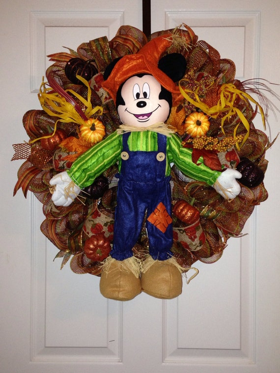 Mickey Mouse Fall/Autumn Wreath