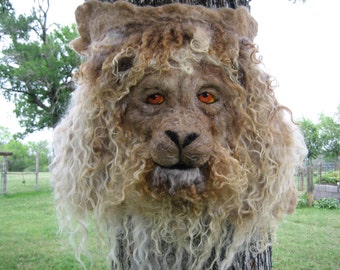 Popular items for needle felted lion on Etsy