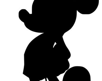 Mickey Mouse Profile Silhouette