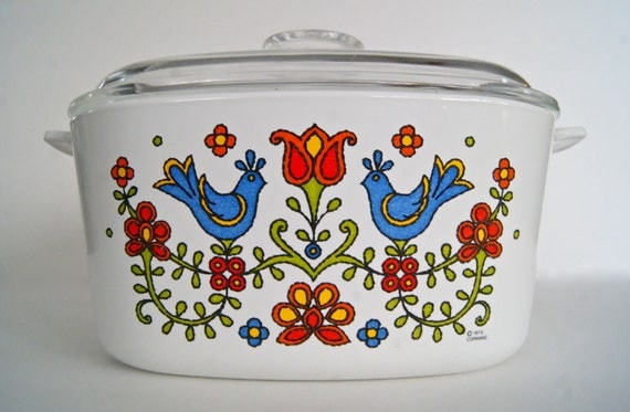 Items Similar To Retro CorningWare 1975 Country Festival 3QT On Etsy