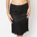 black ruffle slip