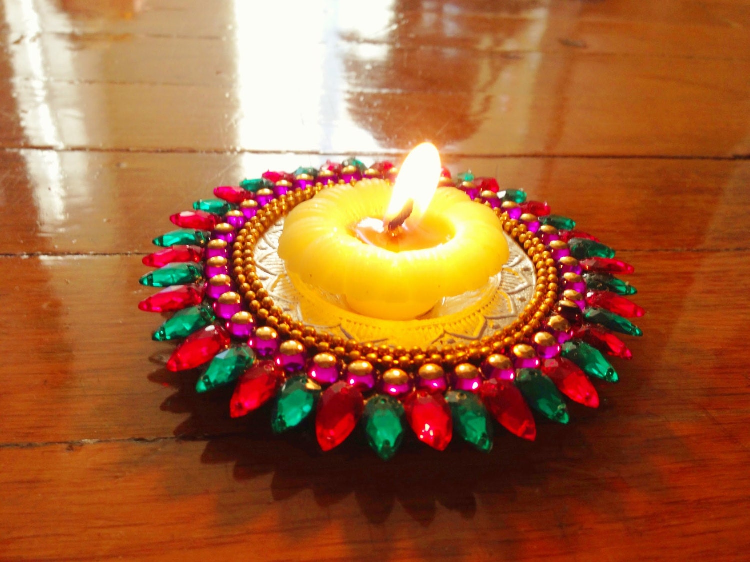 Designer Floating Candle HolderPack of 3 Diwali Decor